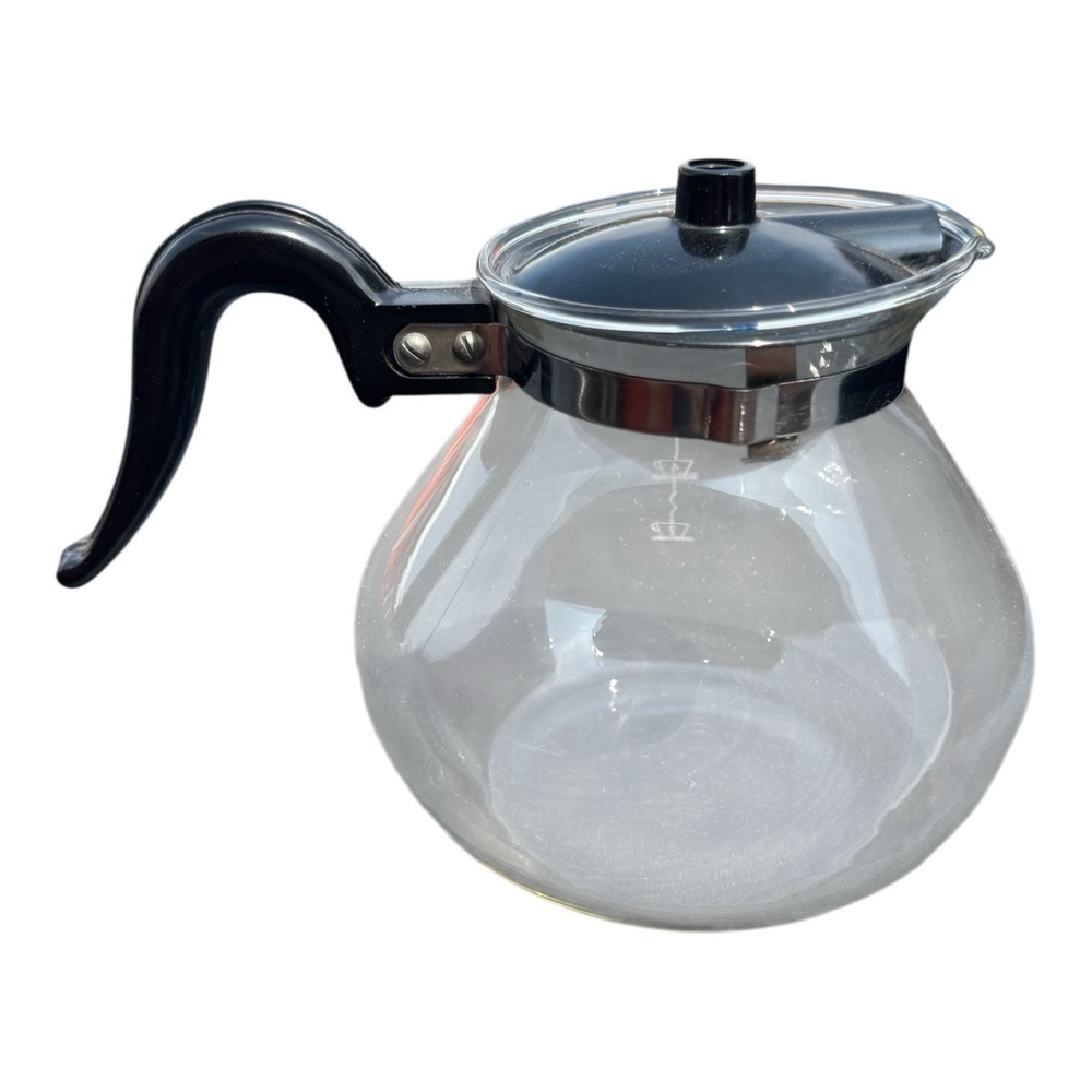 Silex P LWD-8 Pyrex Replacement Coffee Pot Black Handle‎
